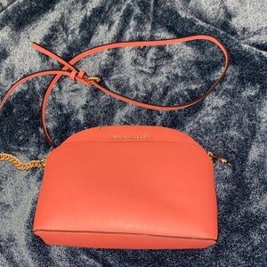 Coral Michael Kors cross body bag